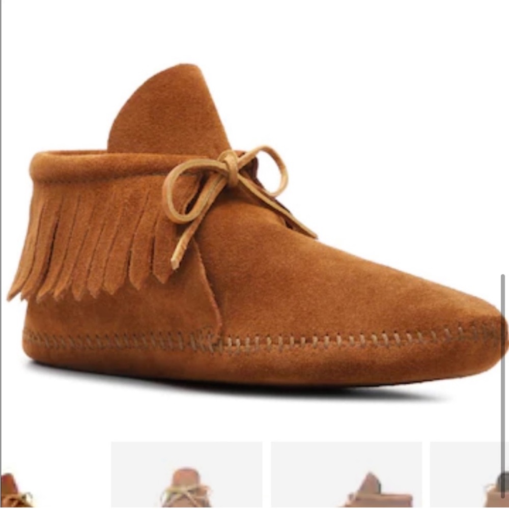 Y2K boho chic boots leather fringe retro tan festival booties